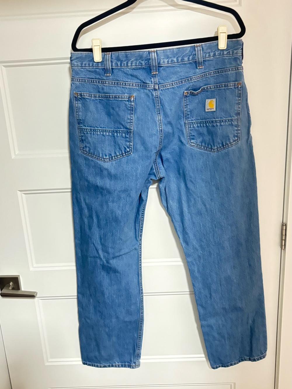 Carhartt Men’s Light Blue Relaxed Fit Denim Jeans 36/30